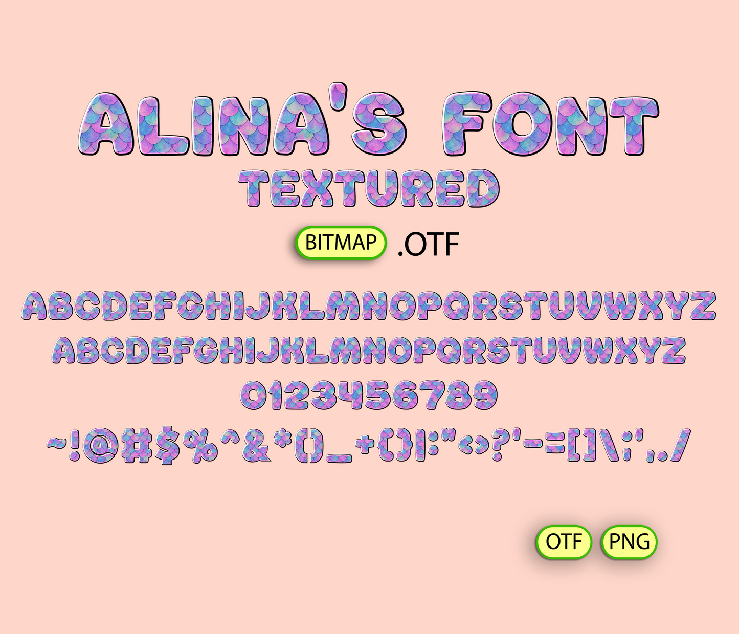 Ocean Enchantment Pattern Font - Alina's Fonts