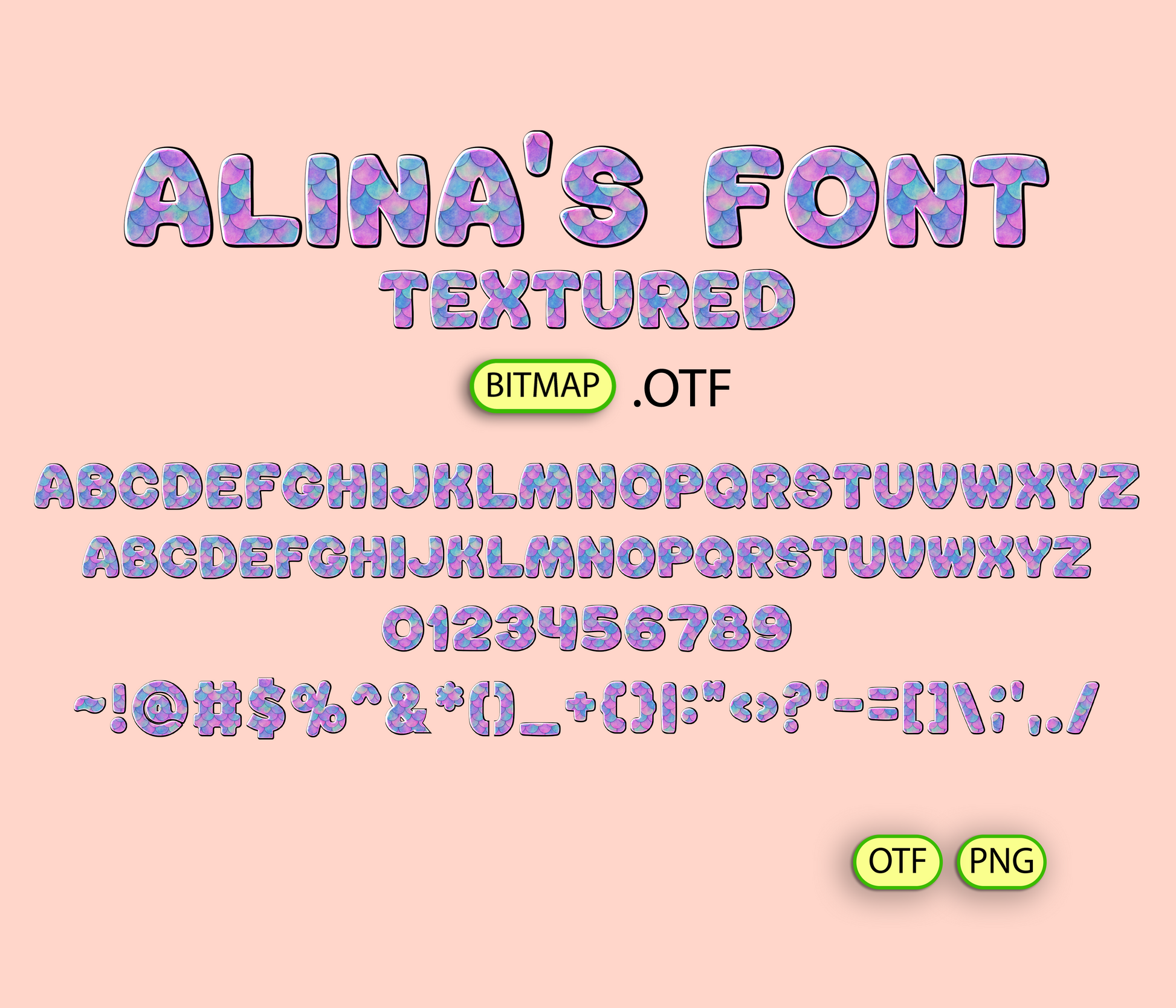 Ocean Enchantment Pattern Font - Alina's Fonts