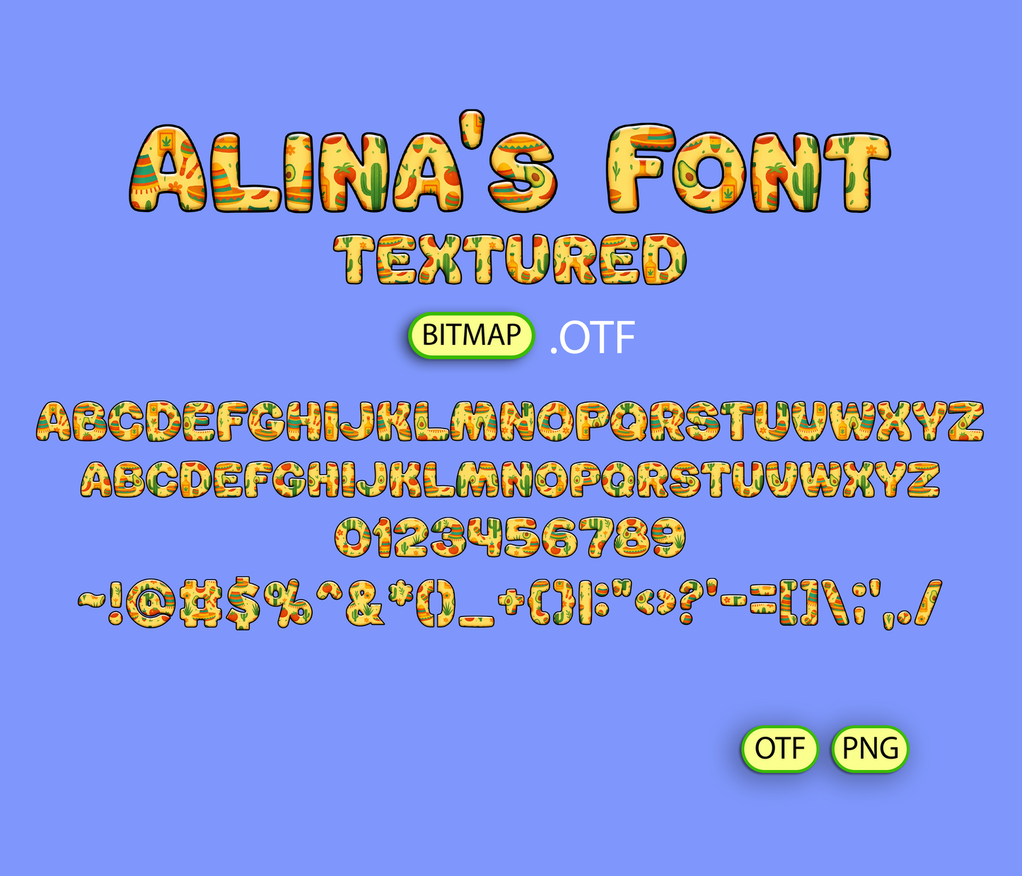FREE Fiesta Caliente Pattern Font