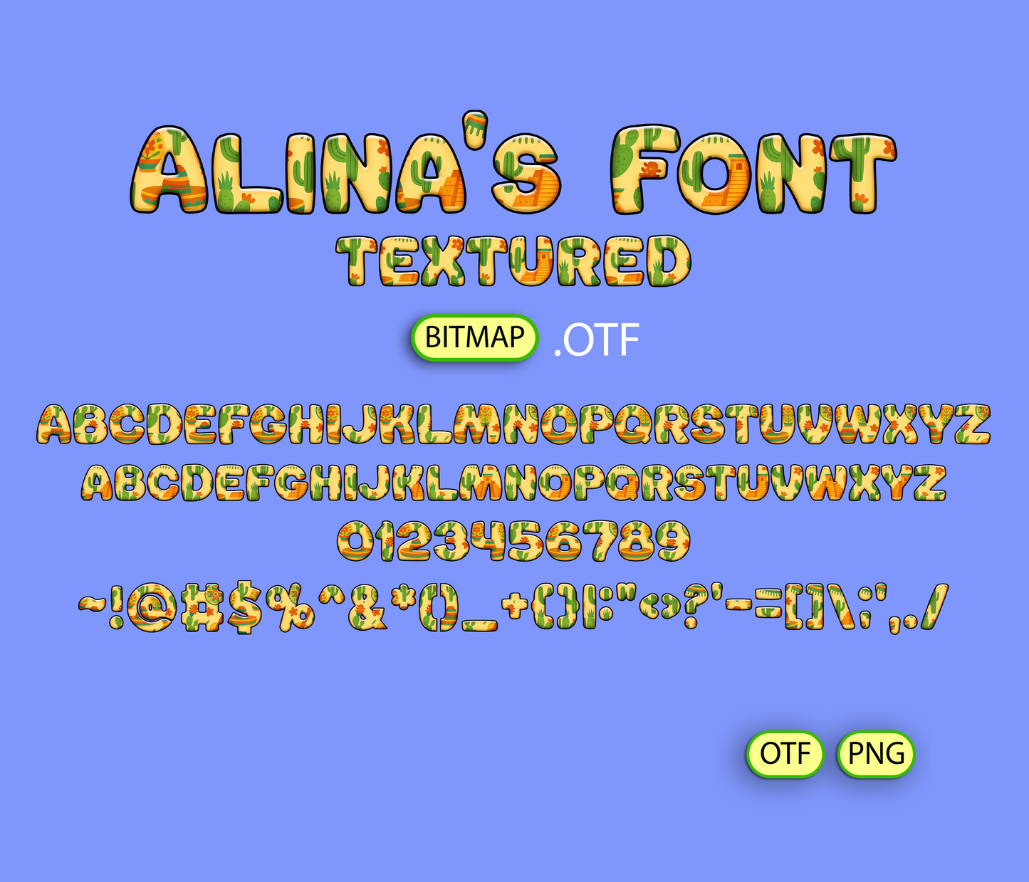 Aztec Sol Pattern Font