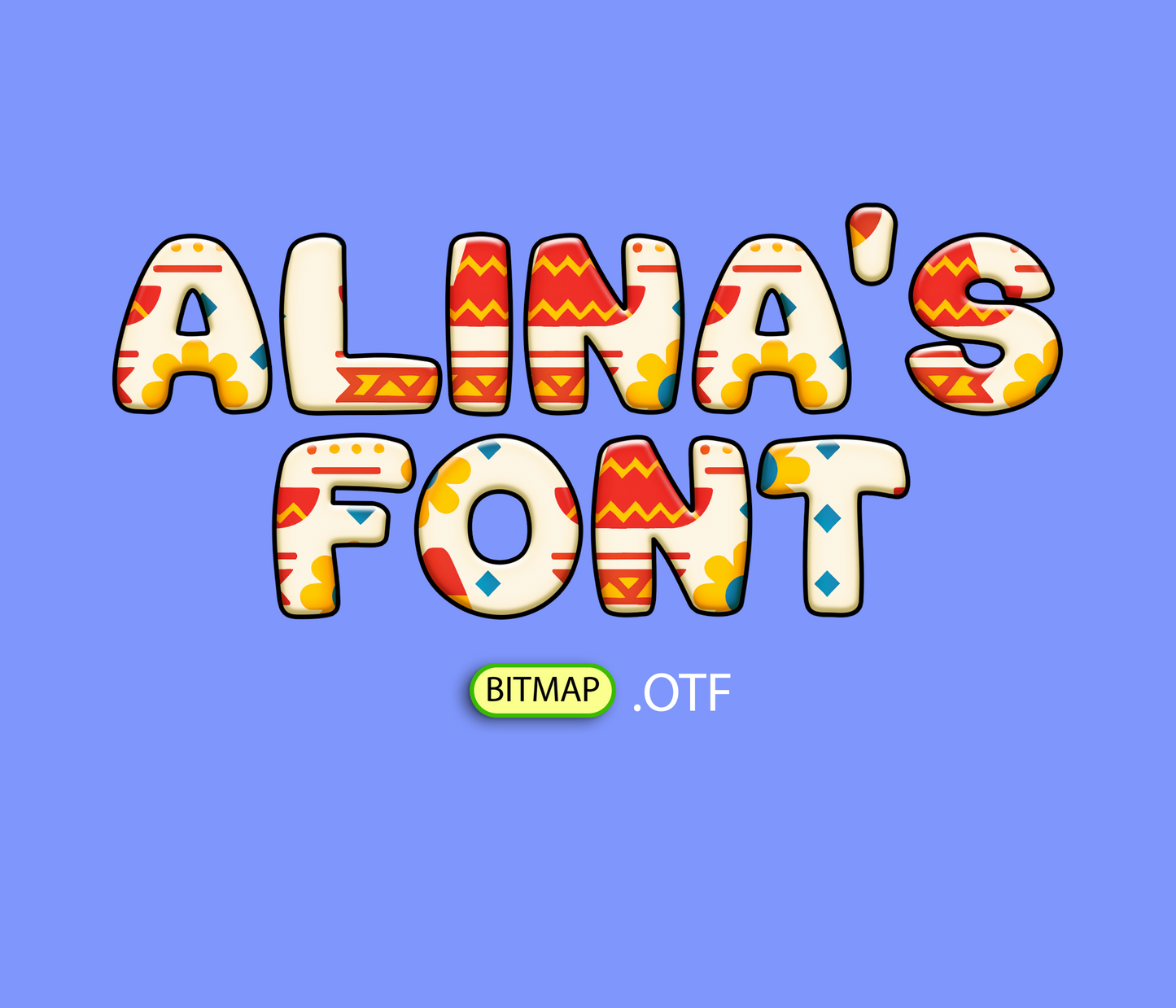 FREE Colibrí Dorado Pattern Font