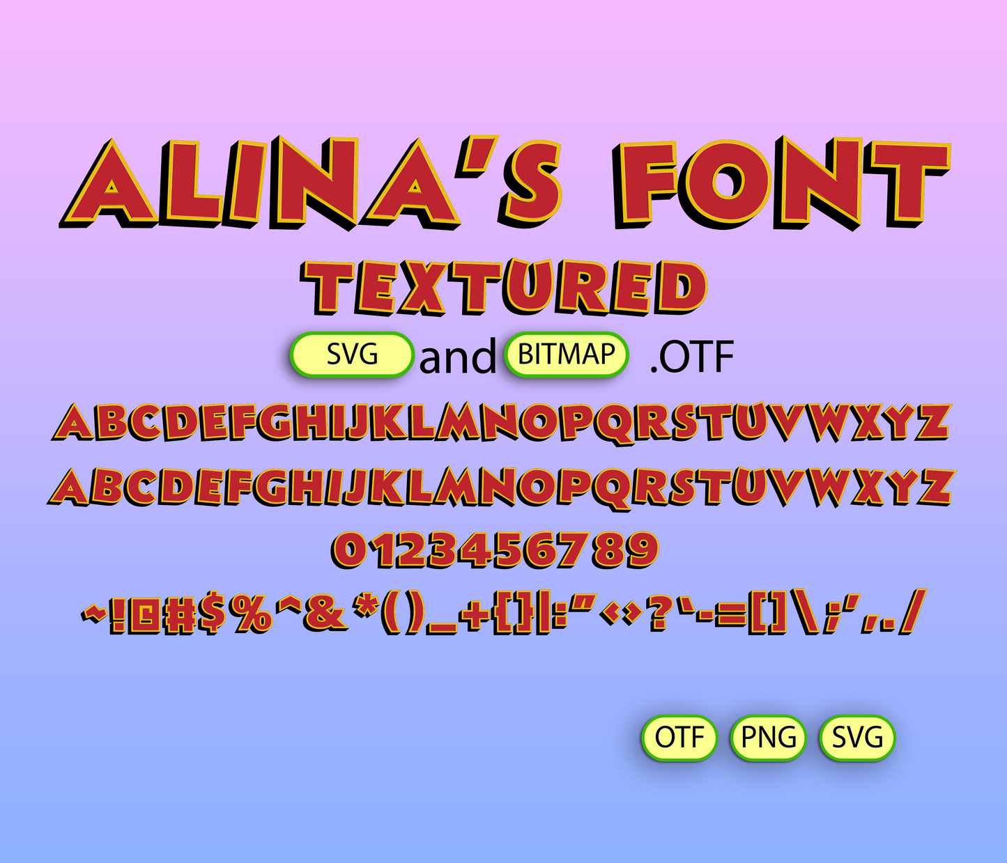 Playful Mouse Font Textured - Alina's Fonts