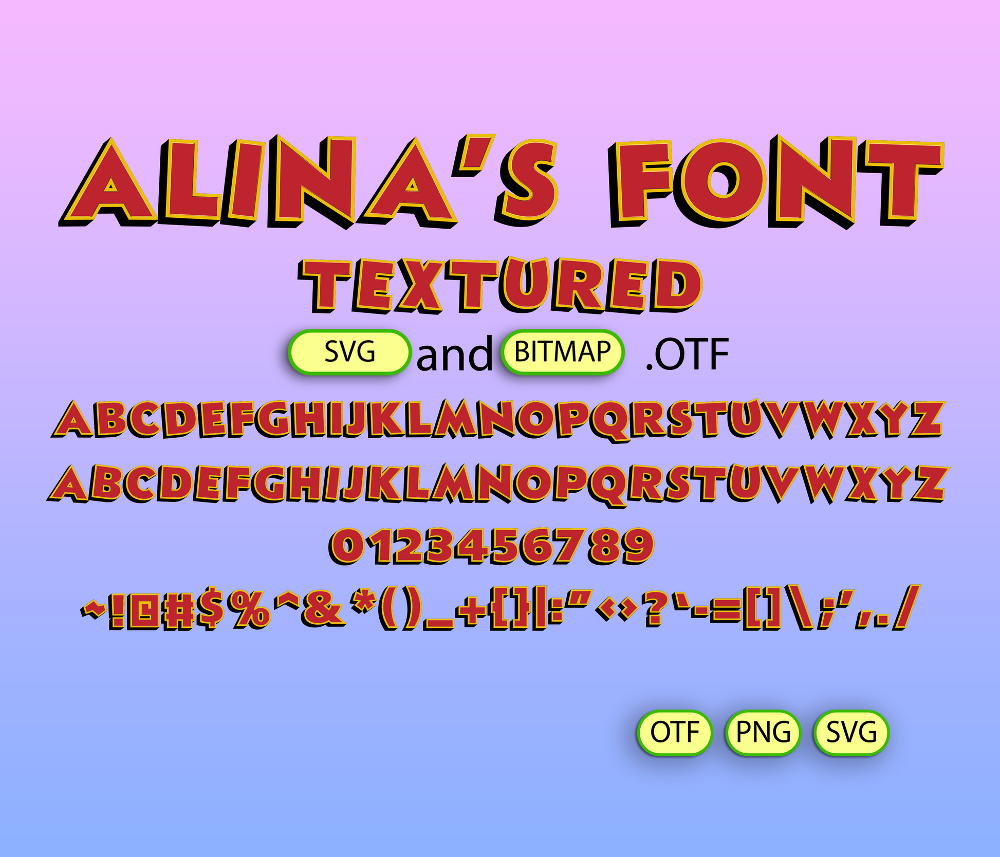 Playful Mouse Font Textured - Alina's Fonts