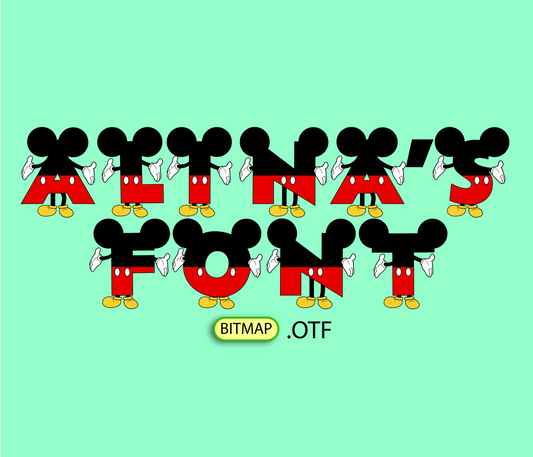 Cheerful Mouse Pattern Font