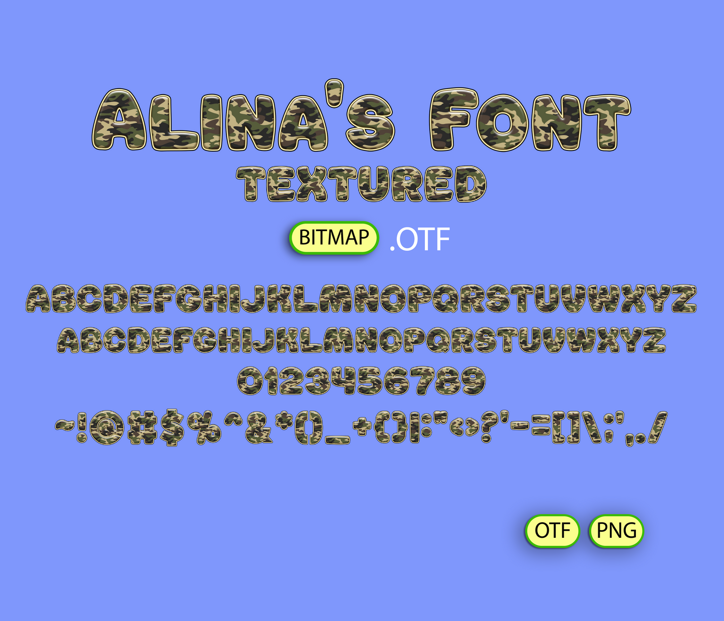 FREE Battle Command Pattern Font