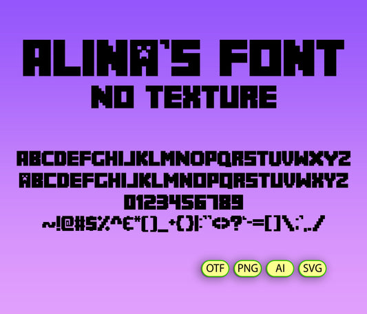 BlockCraft Font - Alina's Fonts