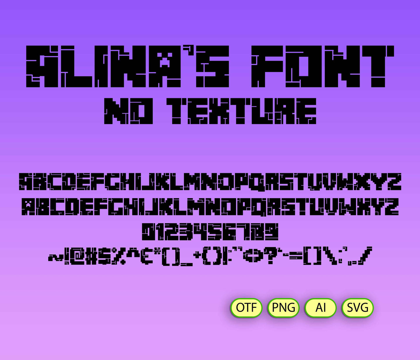 Blocky Adventure Font - Alina's Fonts