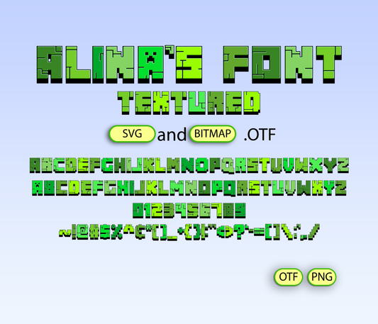 Kubekreation Font Textured - Alina's Fonts