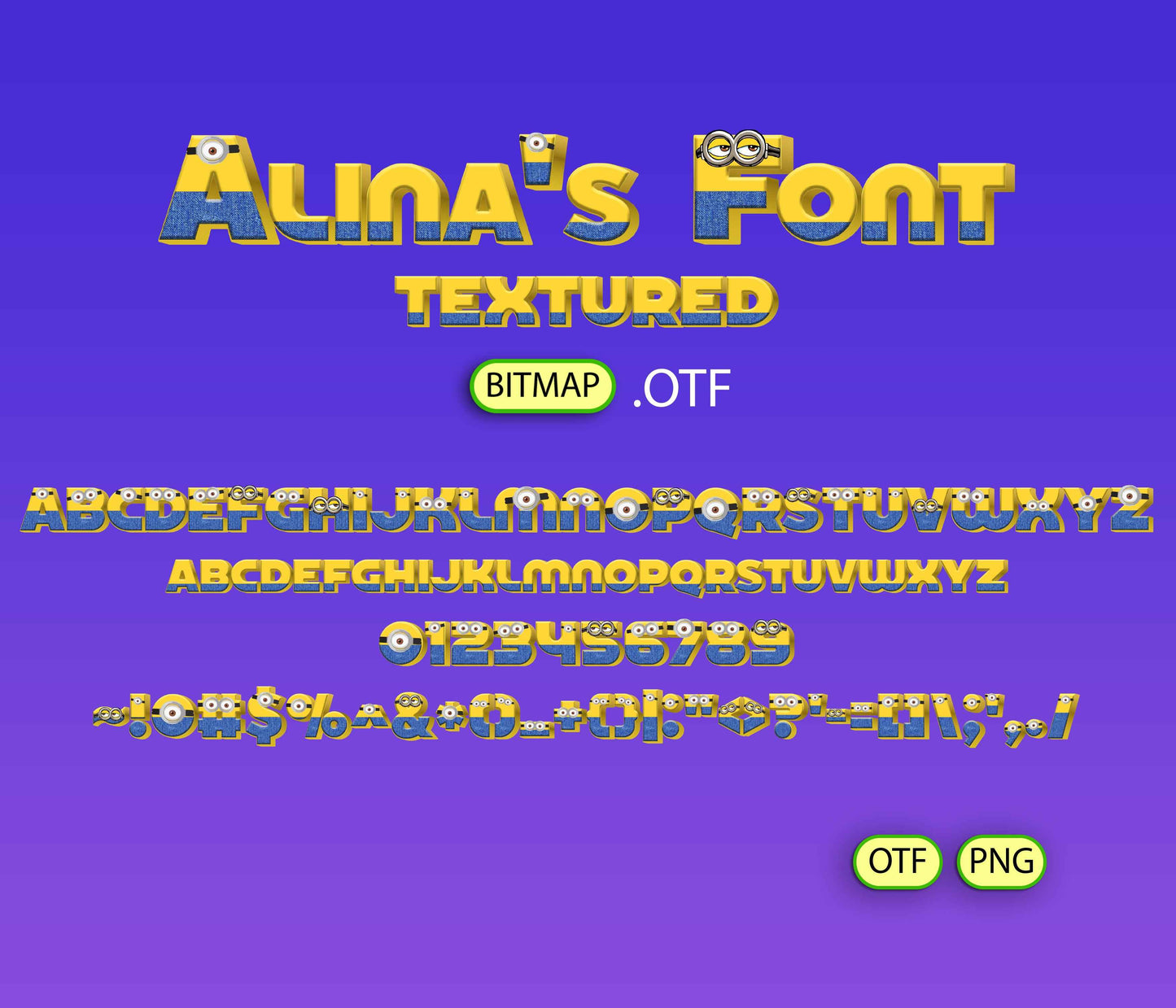 Cheerful Helpers Font Textured - Alina's Fonts