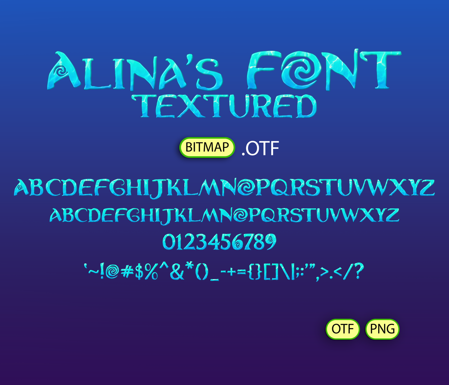 Ocean Voyager Font Textured - Alina's Fonts