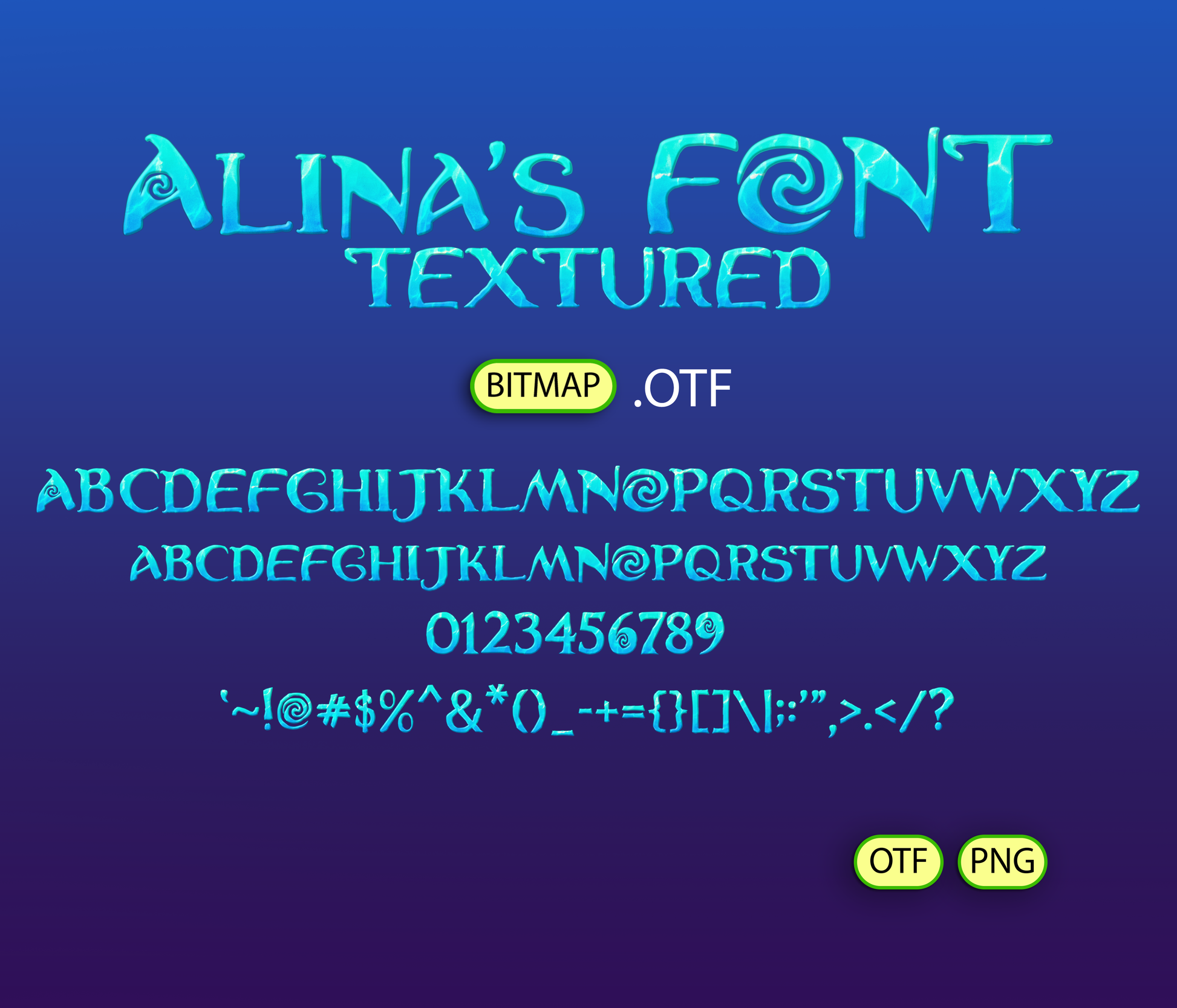 Ocean Voyager Font Textured - Alina's Fonts