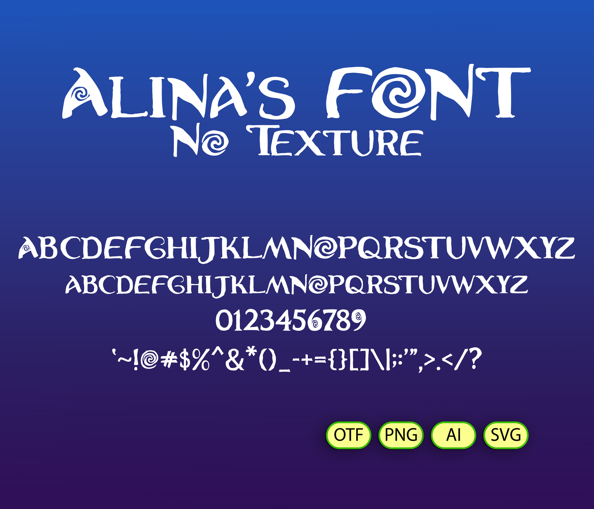 Polynesian Princess Font - Alina's Fonts