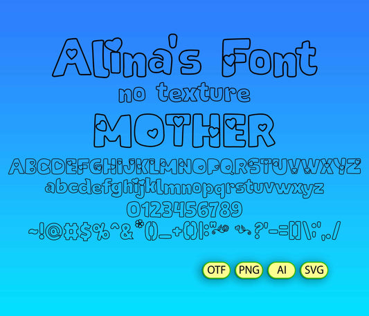 Motherly Celebration Font - Alina's Fonts
