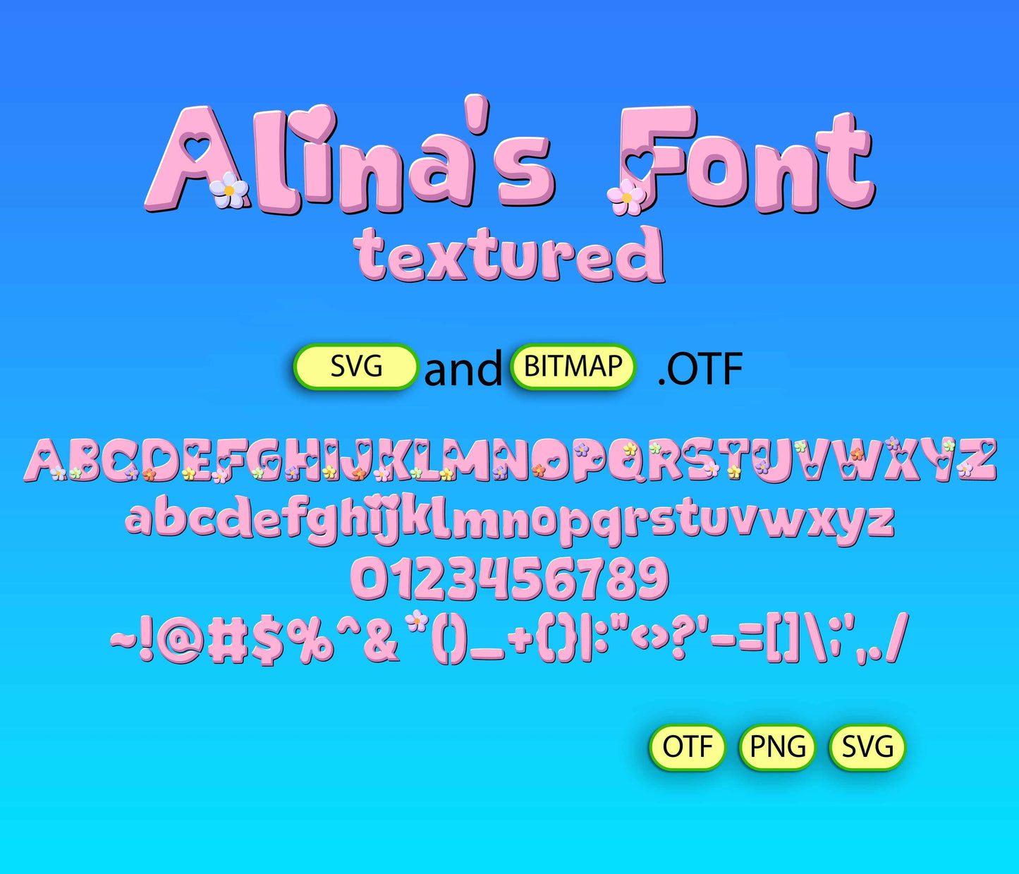 Mother's Day Family Font Textured - Alina's Fonts