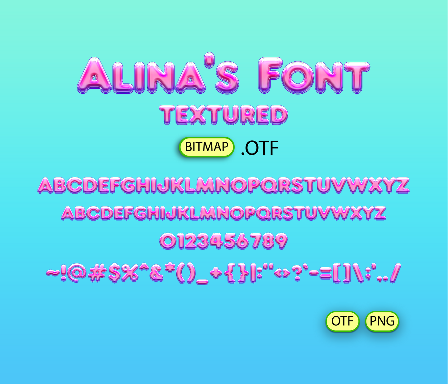 Multiverse Font Textured