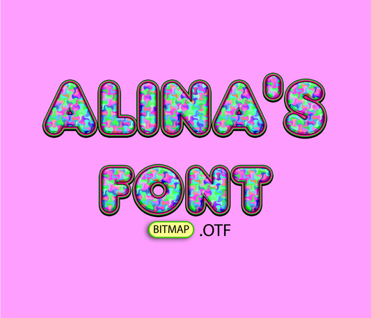 Multiverse Glitter Glam Pattern Font