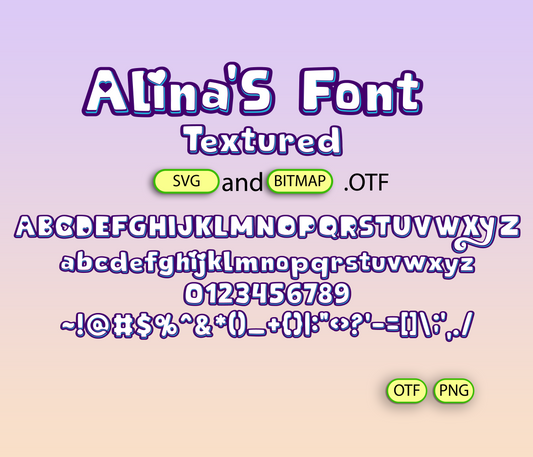 Rainbow Dreams Fonts Textured Bundle - Alina's Fonts