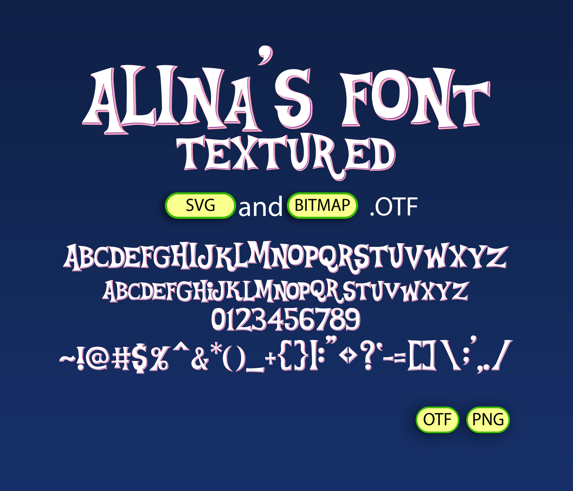 Enchanted Equines and Magic Font Textured - Alina's Fonts