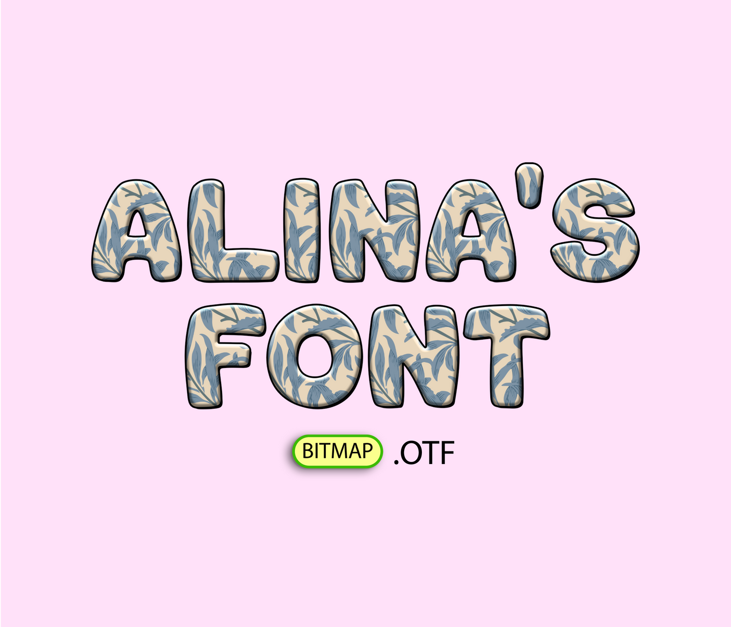 Natural Harmony Pattern Font