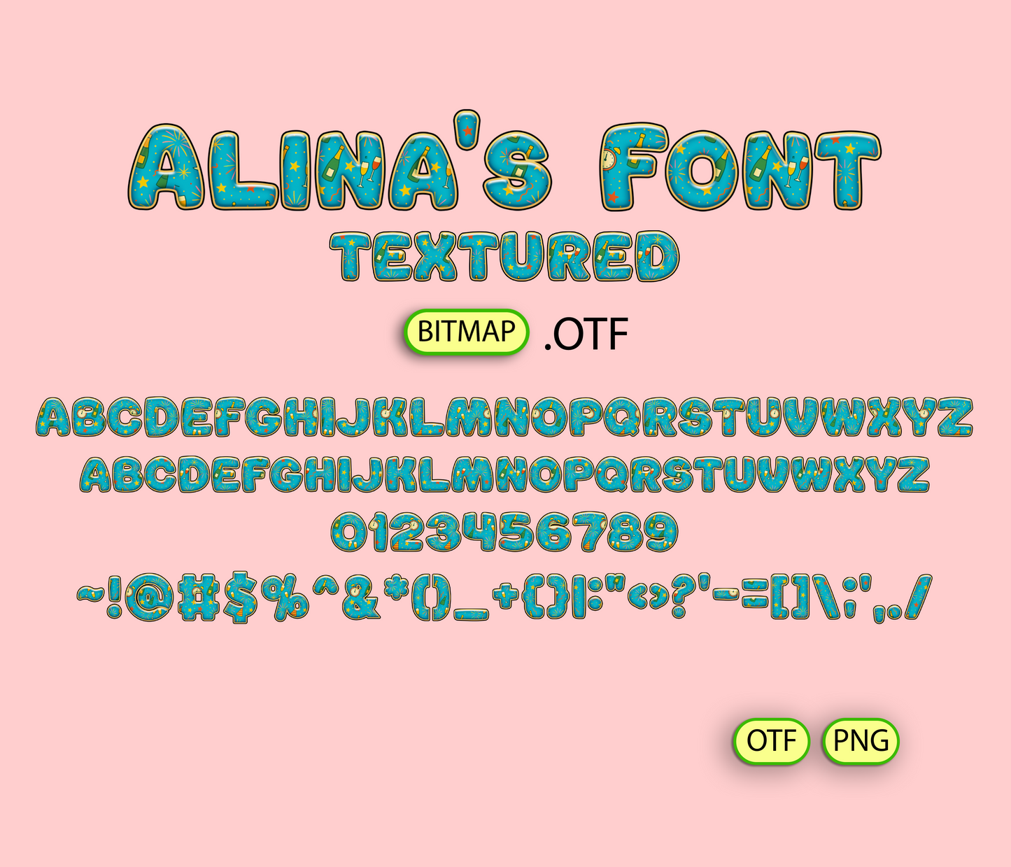 FREE Midnight Sparkle Pattern Font