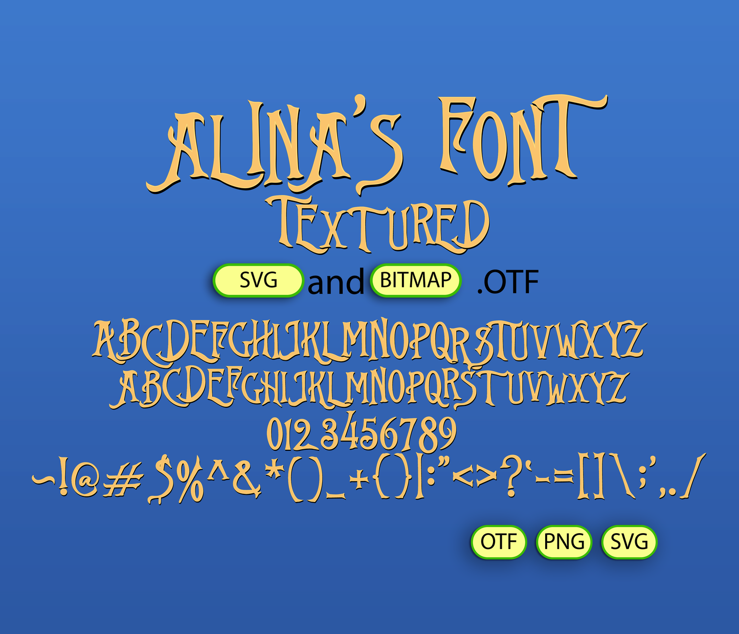 Pumpkin Monarch Font Textured - Alina's Fonts