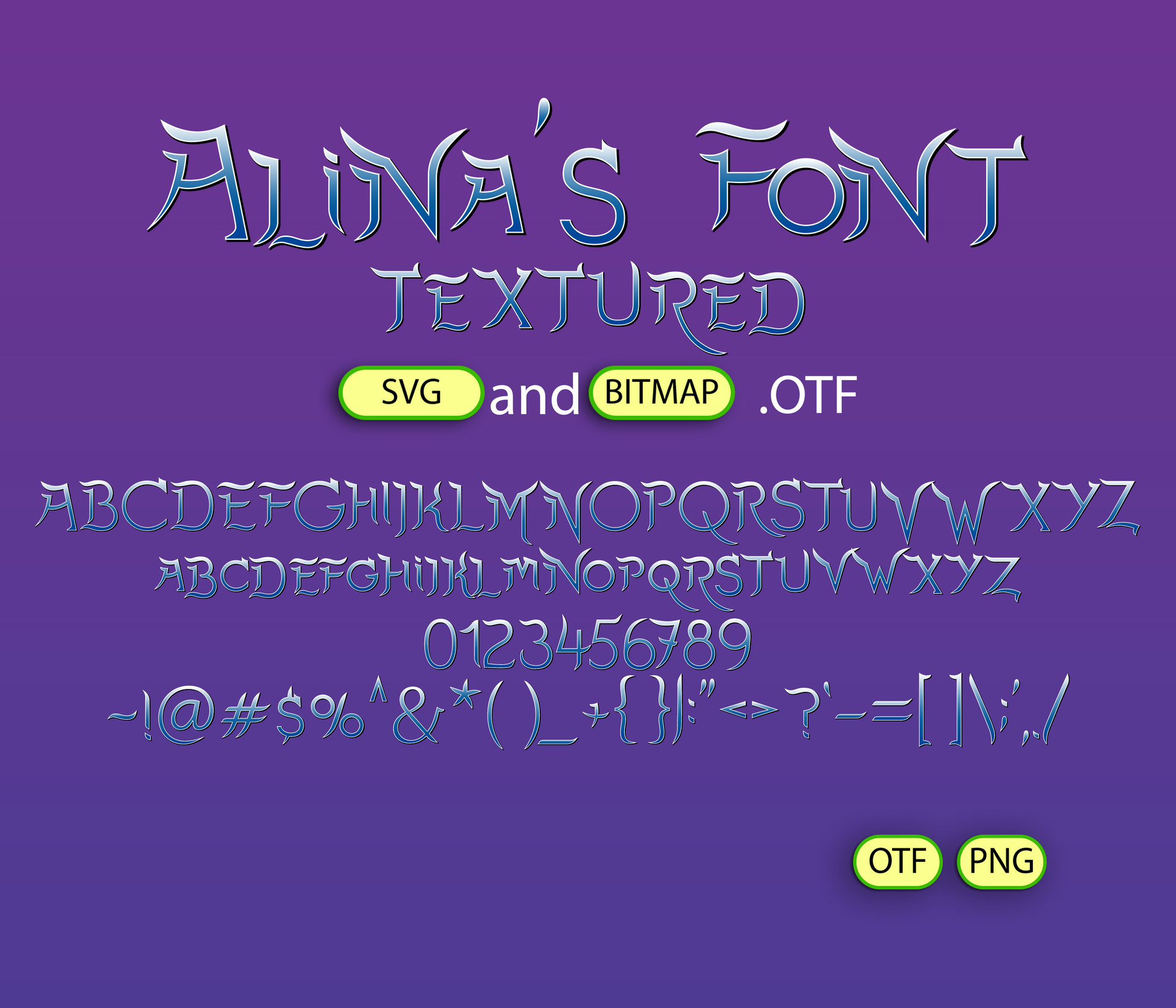 Celestial Protector Textured Font - Alina's Fonts