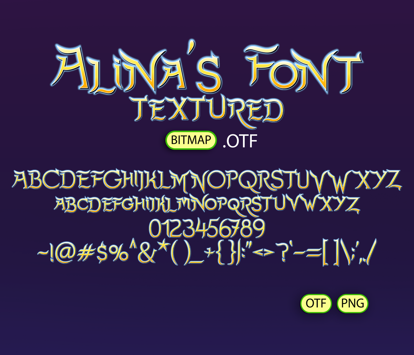 Divine Guardian Font Textured - Alina's Fonts