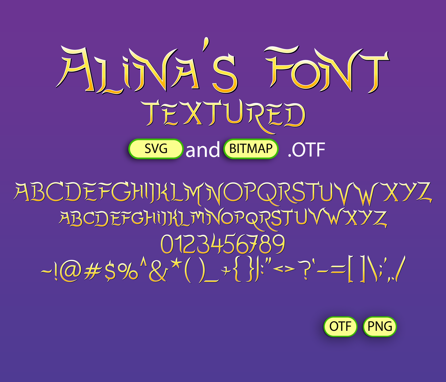 Divine Guardian Font Textured - Alina's Fonts