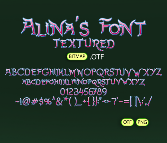 Celestial Boundary Font Textured - Alina's Fonts
