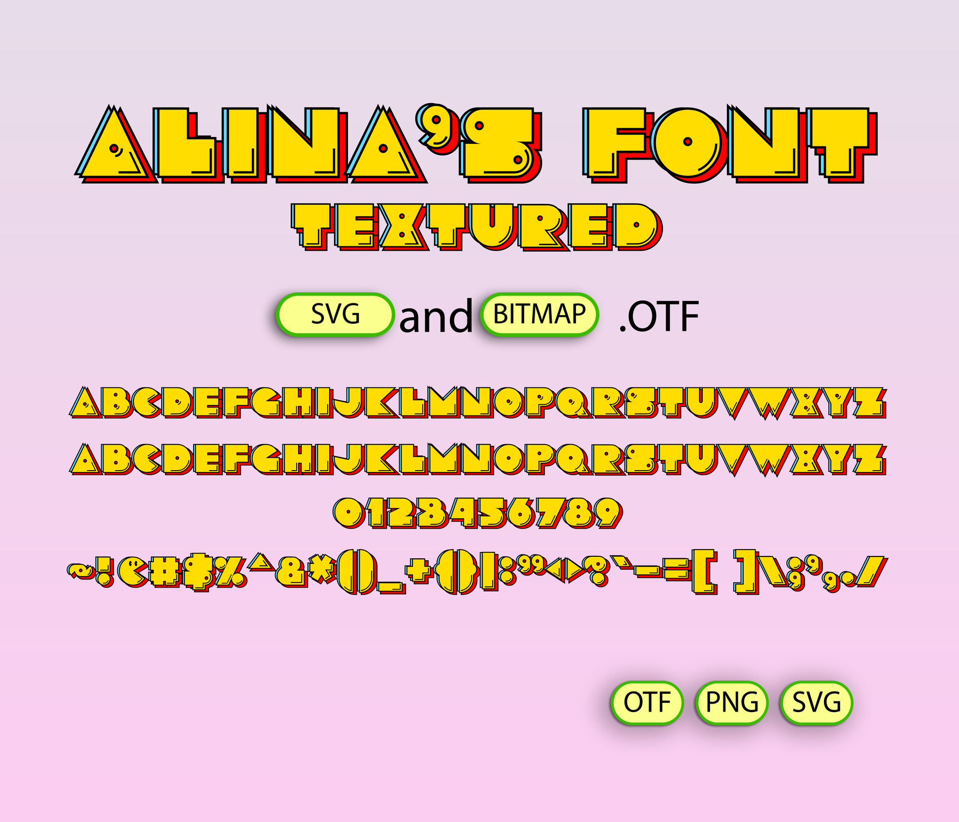 Arcade Classic Retro Font Textured - Alina's Fonts
