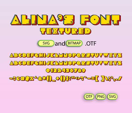 Arcade Classic Retro Font Textured - Alina's Fonts