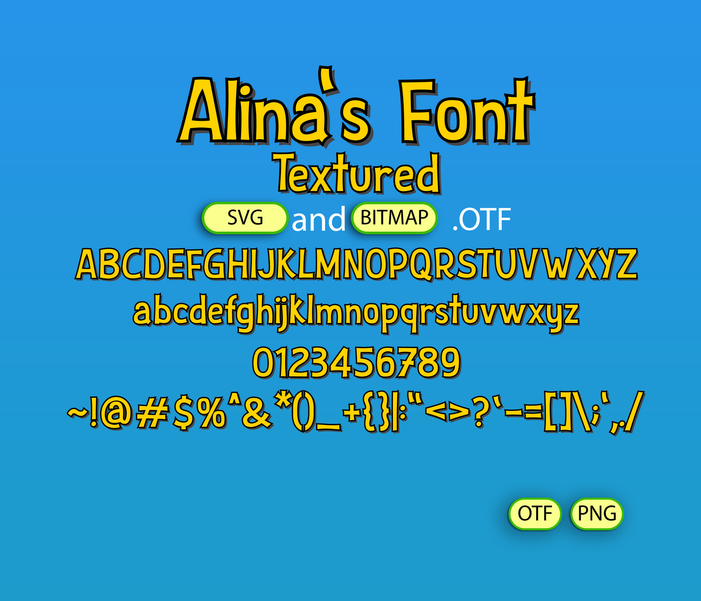 Timeless Toons Font Textured - Alina's Fonts