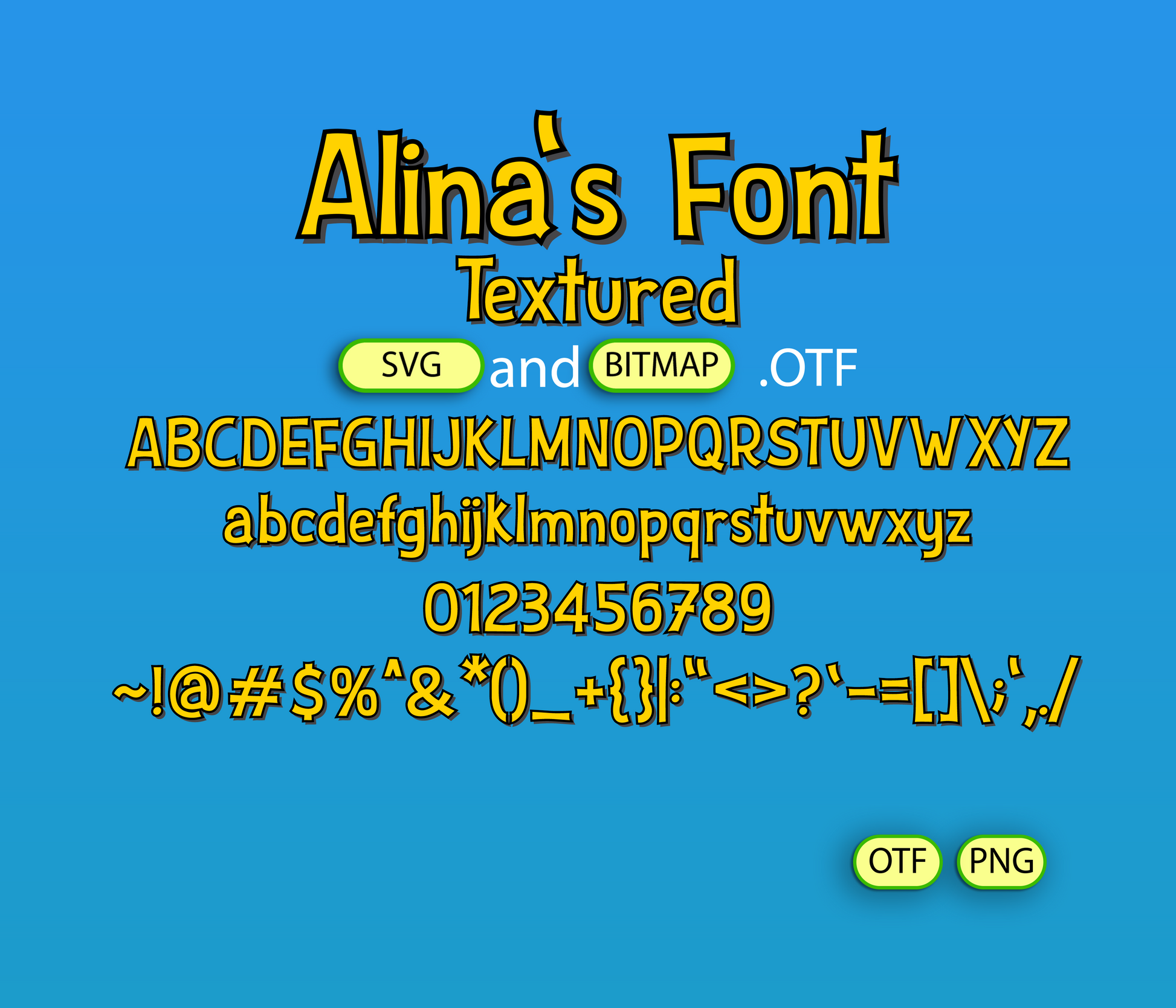 Timeless Toons Font Textured - Alina's Fonts