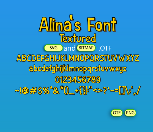 Timeless Toons Font Textured - Alina's Fonts