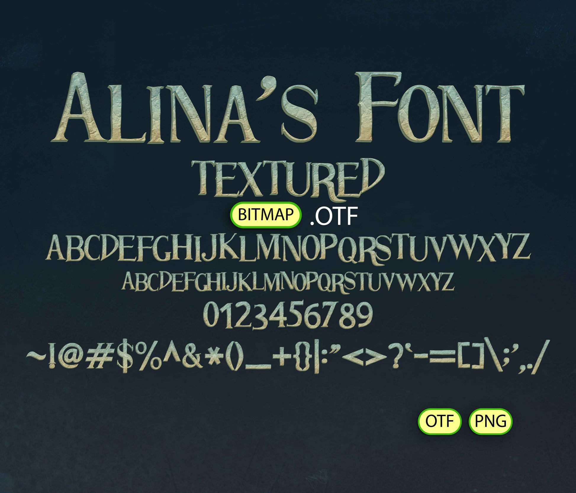 Magical Journey to Enchanted Land Font Textured - Alina's Fonts