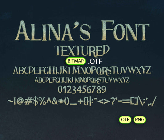Magical Journey to Enchanted Land Font Textured - Alina's Fonts