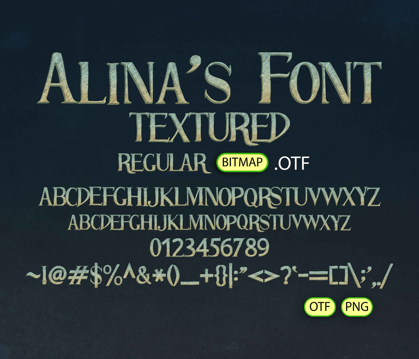 Magical Journey to Enchanted Land Font Textured - Alina's Fonts