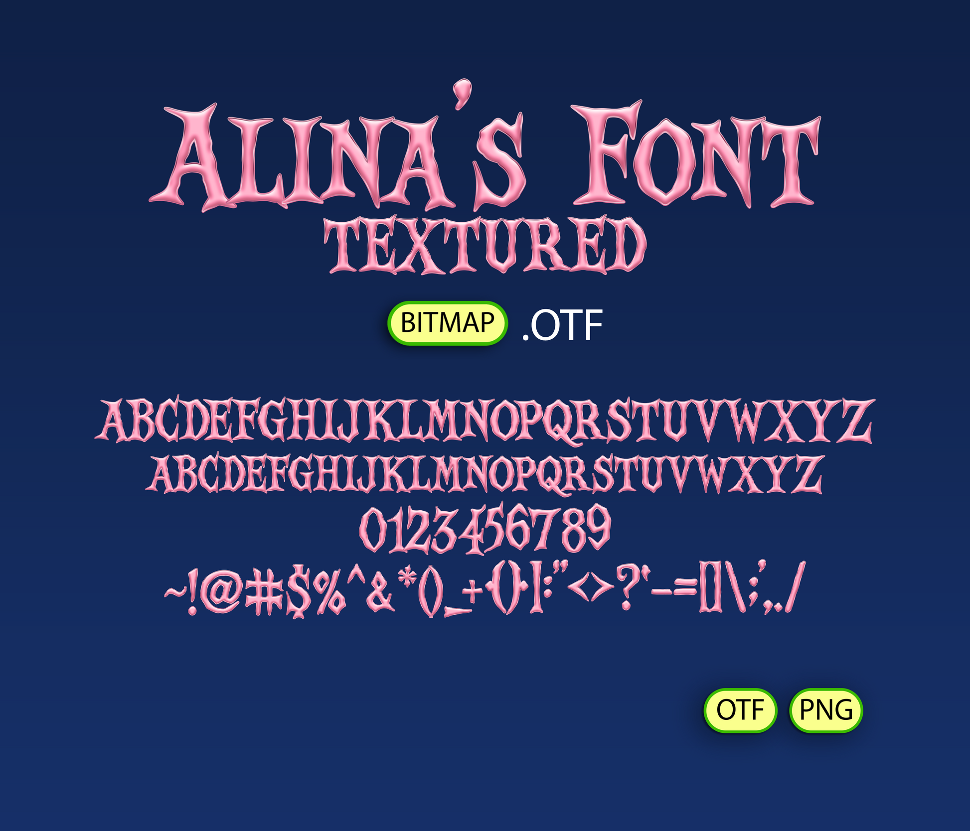 Pinkaboo Font Textured - Alina's Fonts
