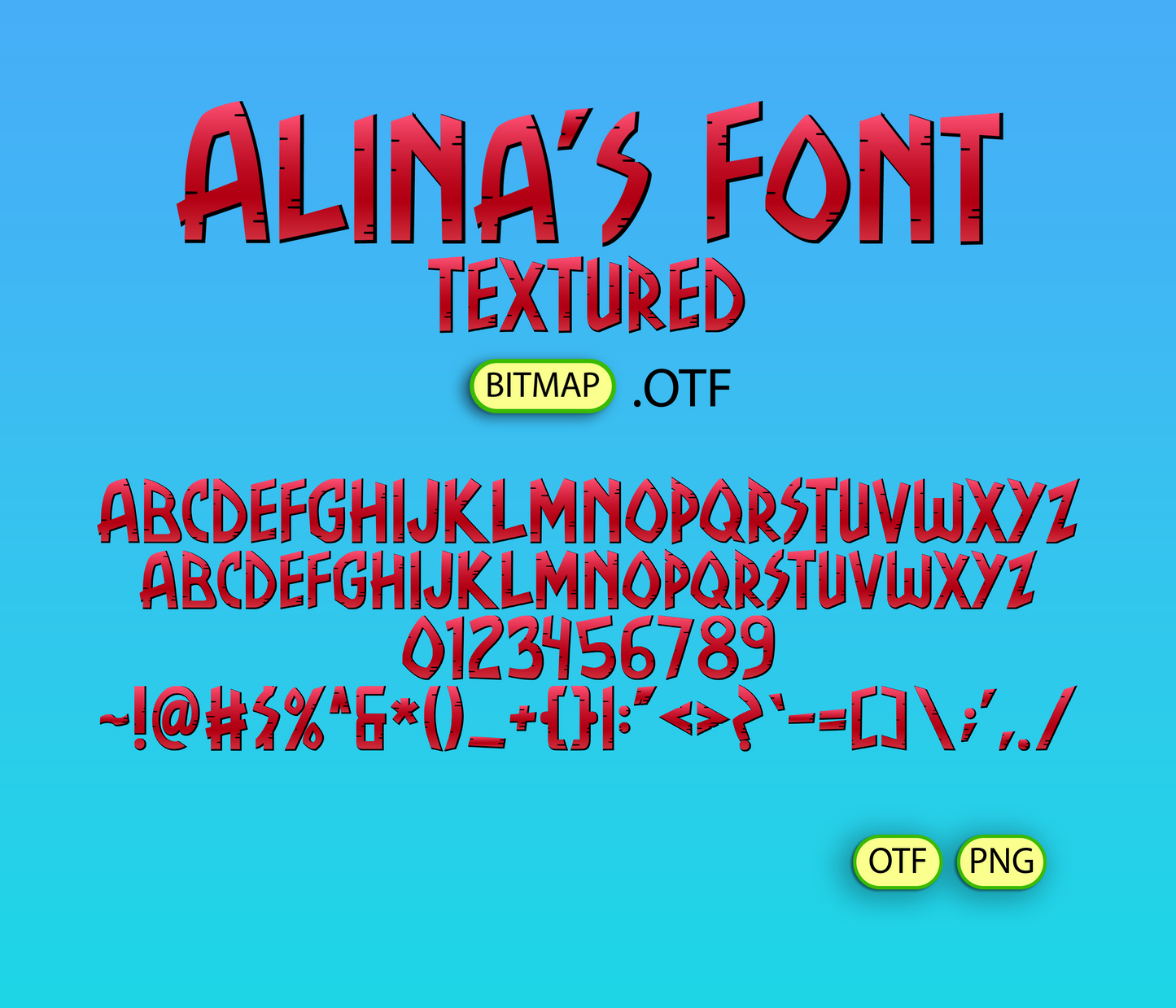 Nature's Harmony Font Textured - Alina's Fonts