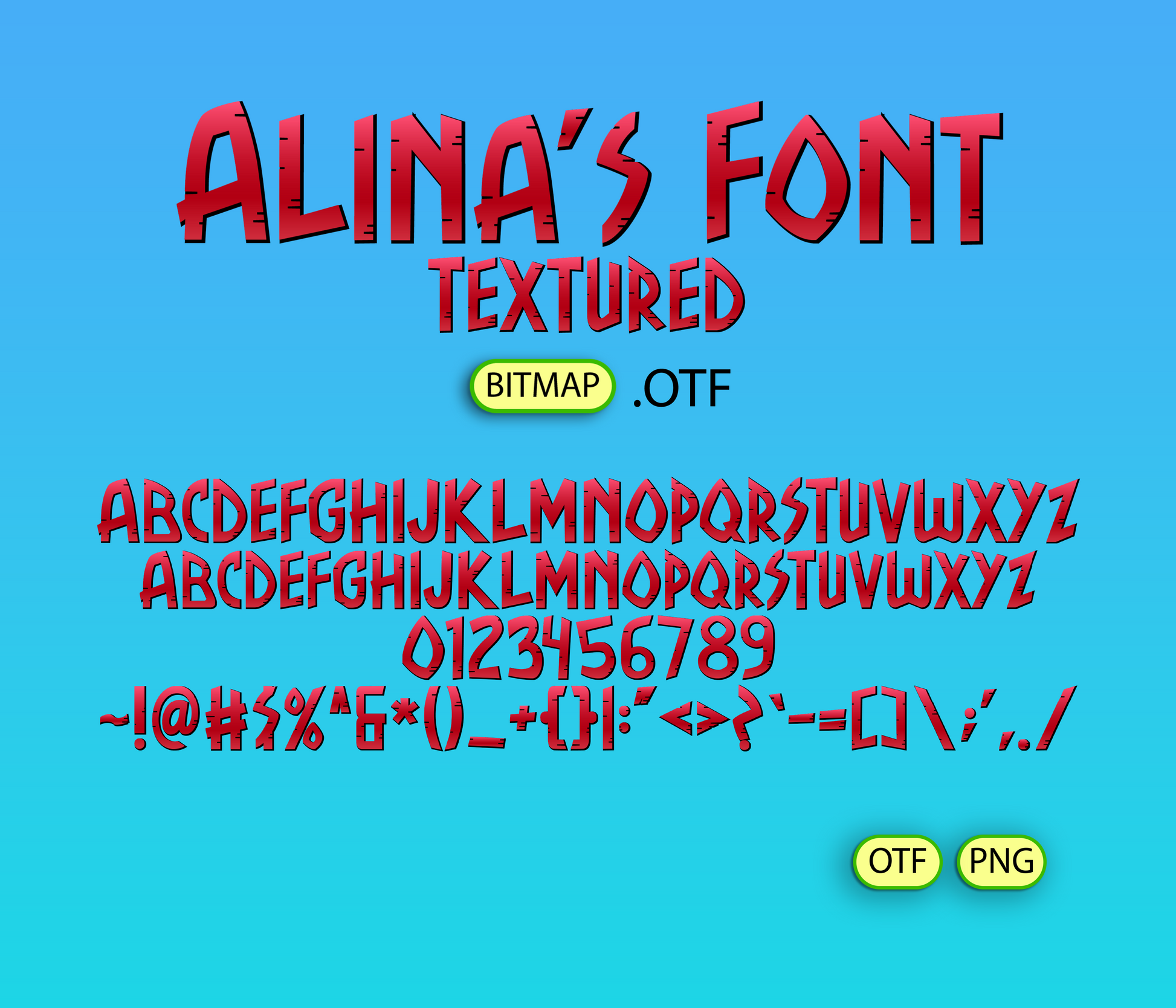 Nature's Harmony Font Textured - Alina's Fonts