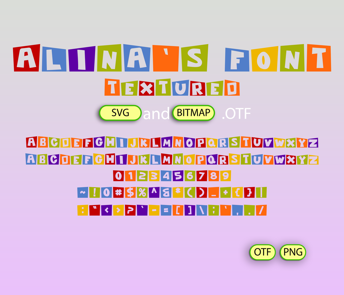 Kiddo Fun Font Textured - Alina's Fonts