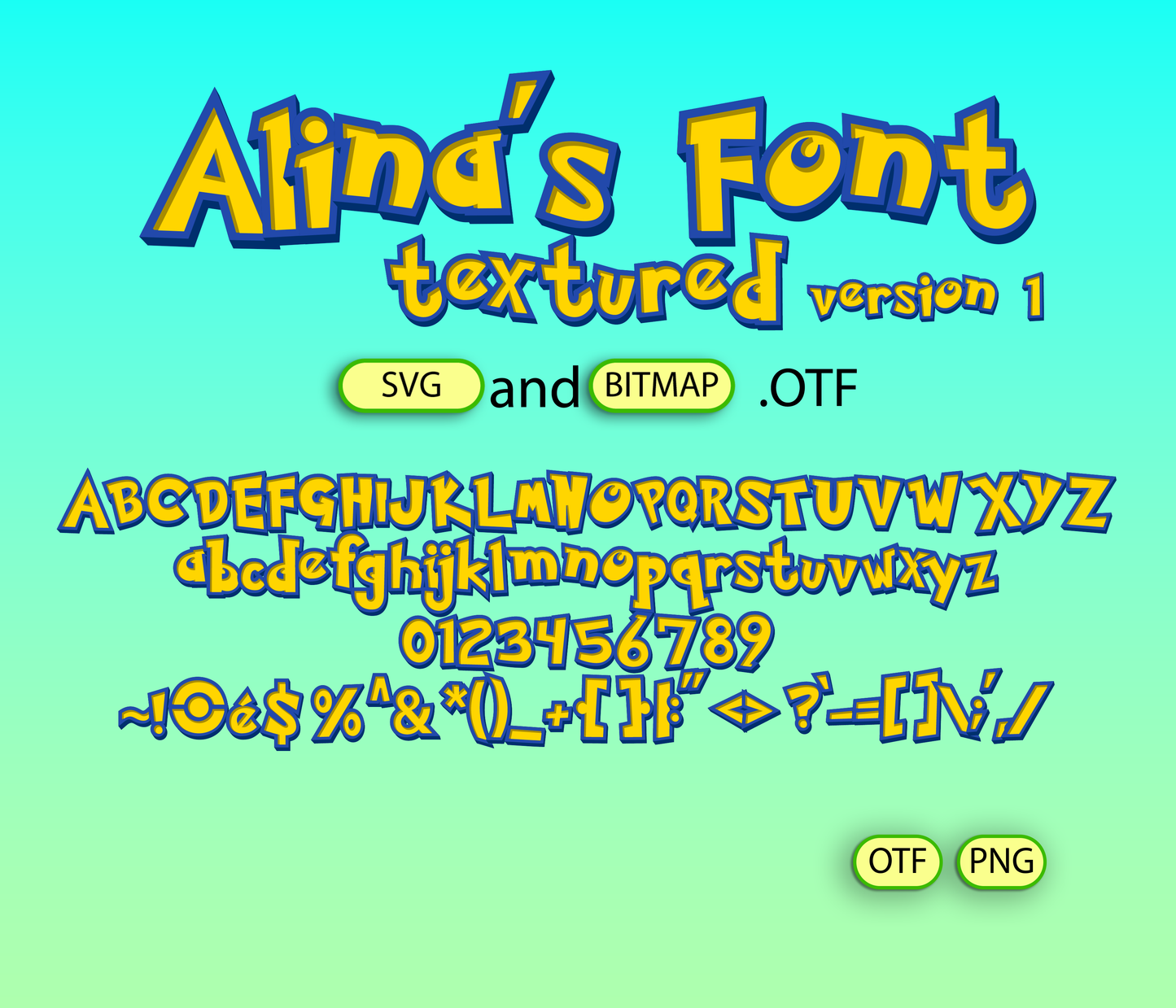 Pocket Monsters Adventure Fonts Textured Bundle - Alina's Fonts