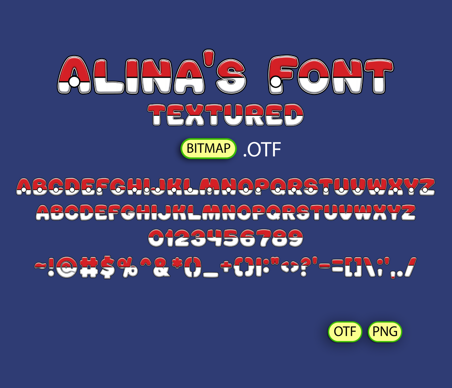 FREE Monster Capture Pattern Font