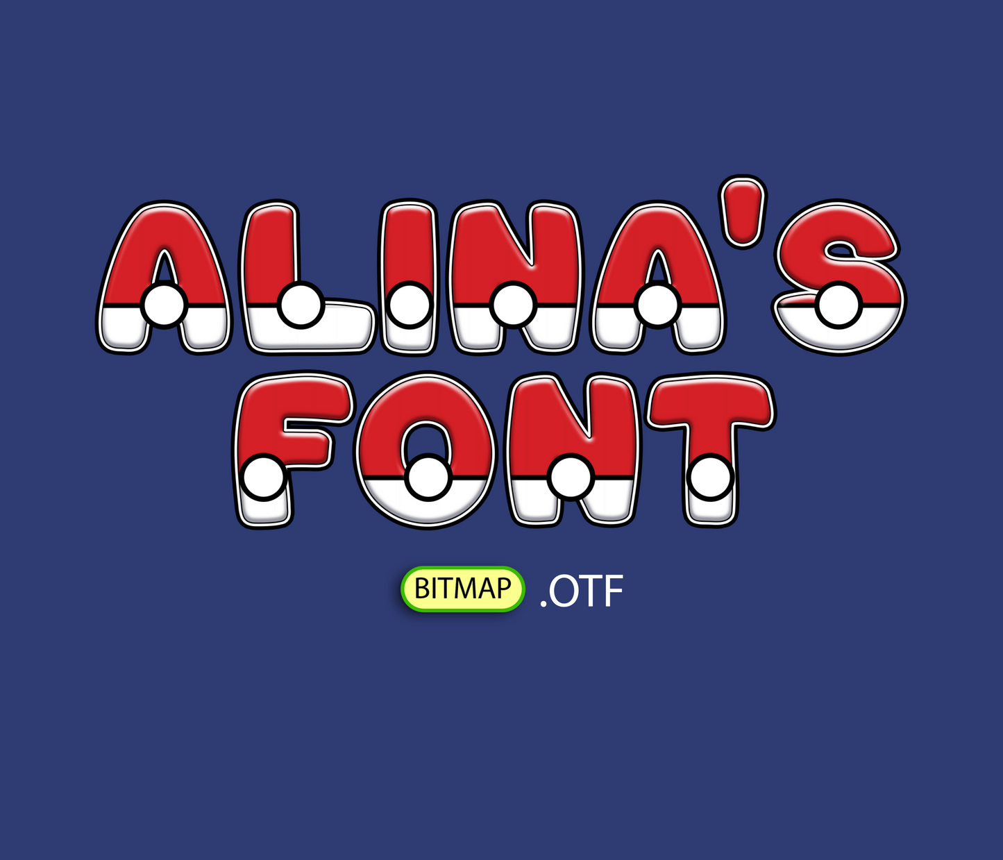 FREE Monster Capture Pattern Font