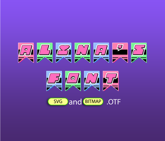 Super Girls Birthday Banner Font Textured