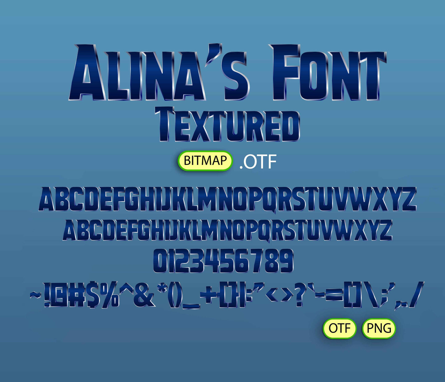 Epic Heroes Font Textured - Alina's Fonts