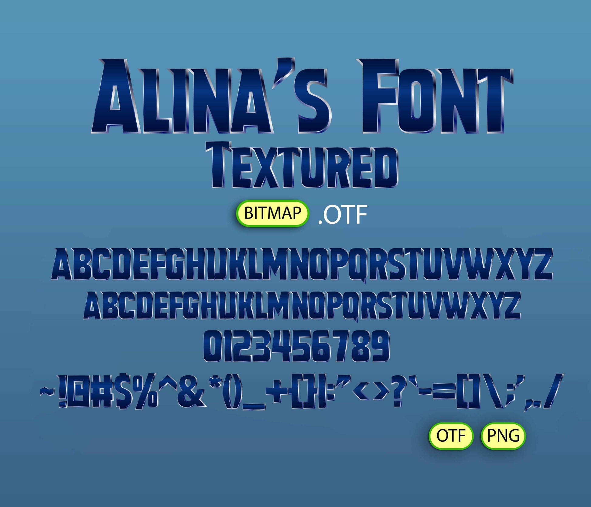Epic Heroes Font Textured - Alina's Fonts