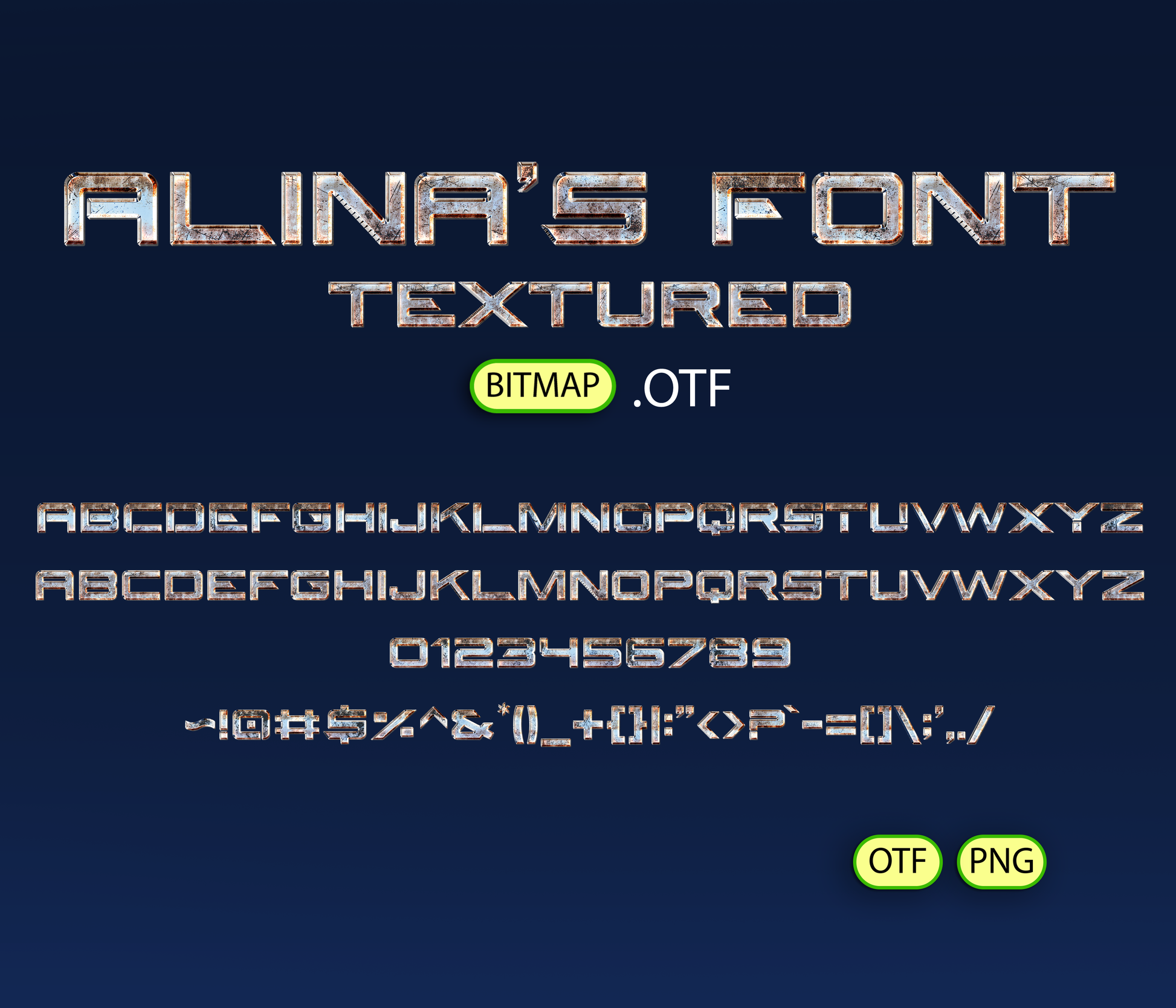 Robot Boxing Font Textured - Alina's Fonts