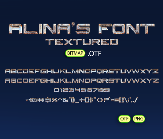 Robot Boxing Font Textured - Alina's Fonts