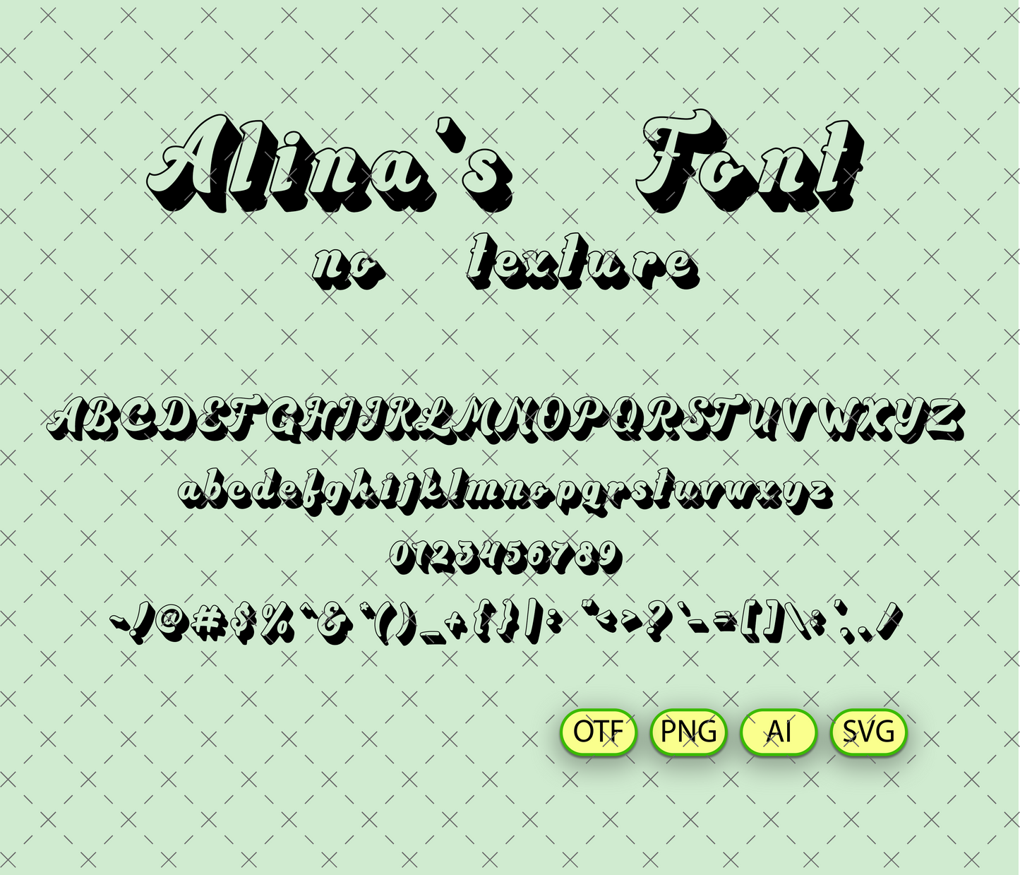Groovy Blue Font Textured